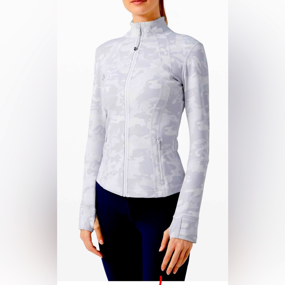 Lululemon define jacket size 4 incognito camp jacquard alpine white starlight